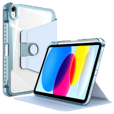  Techsuit - Kristály Tiszta - iPad 10 (2022) 10.9 - Kék tok