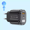  Techsuit - Fali Töltő Prémium (CHPD038) - USB-A, QC 3.0, USB-C, 20W - Fehér - 2. kép