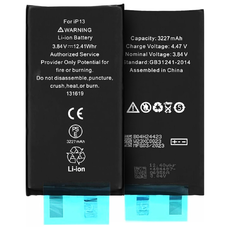  OEM - Okostelefon akkumulátor (19316) - iPhone 13 - 3227mAh, kábel nélkül - Fekete
