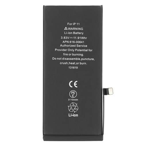  OEM - Okostelefon akkumulátor (14152) - iPhone 11 (APN 616-00644) - 3100mAh - Fekete