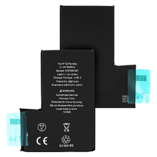  OEM - Okostelefon akkumulátor (18531) - Flex-kábel nélkül - iPhone 12 Pro Max - 3687mAh - Fekete