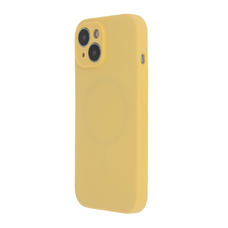 Soft Touch Mag tok iPhone 15 6,1" pasztell sárga