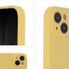 Soft Touch Mag tok iPhone 15 6,1" pasztell sárga - 1. kép