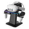 RGB Állvány Meta Hivatalos Közösen Márkázott Kiwi Design QC03 Meta Quest 3/Quest 2/Quest PRO Fekete - 0. kép