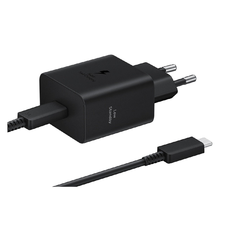EP-T4511XBE Samsung USB-C 45W Utazó Töltő + USB-C Adatkábel Fekete (sérült csomagolás)