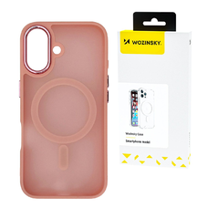 Wozinsky Fashion fliptok MagSafe Samsung Galaxy S25+ készülékhez - Rózsaszín tok