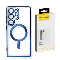 Wozinsky elektroplált tok Magsafe funkcióval Samsung Galaxy S25+ - Kék tok