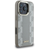 DKNY Kockás Minta Magsafe iPhone 16 Pro tok - Bézs - 2. kép