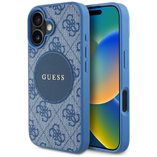 Guess 4G Circle Classic Logo MagSafe tok iPhone 16-hoz - kék