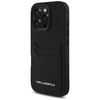 Karl Lagerfeld HC Grained PU Cardslot Metal Elong iPhone 16 Pro tok - Fekete - 0. kép