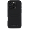 Karl Lagerfeld HC Grained PU Cardslot Metal Elong iPhone 16 Pro tok - Fekete - 1. kép