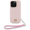 Karl Lagerfeld Steppelt Kezdőbetűs Logó & Láncos Pántos iPhone 16 Pro tok - Rózsaszín tok - 0. kép