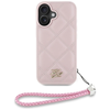 Karl Lagerfeld Steppelt Kezdőbetűs Logó & Láncos iPhone 16 tok - Rózsaszín - 0. kép
