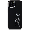 Karl Lagerfeld Szilikon Metal Script Logo iPhone 15 Tok - Fekete - 1. kép