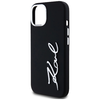 Karl Lagerfeld Szilikon Metal Script Logo iPhone 15 Tok - Fekete - 4. kép