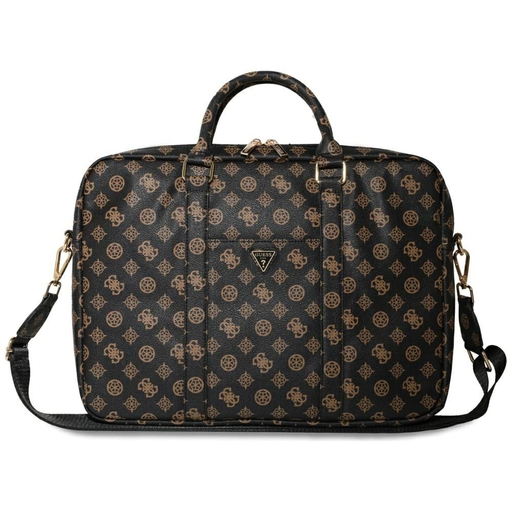 Guess 4G Peony Front Pocket Zipper Triangle Logo Laptop Táska 16