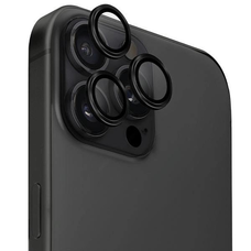 Uniq Optix Alumínium Kamera Lencsevédő iPhone 16 Pro / 16 Pro Max applikátorral - Fekete üvegfólia