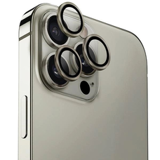 Uniq Optix Alumínium Kamera Lencsevédő iPhone 16 Pro / 16 Pro Max applikátorral - titán, üvegfólia