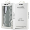 DKNY bőr kockás mintás MagSafe tok Samsung Galaxy S25 Ultra - Szürke tok - 4. kép