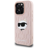 Karl Lagerfeld 3D Rubber Monogram & Choupette iPhone 16 Pro tok - Pink - 0. kép