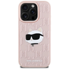 Karl Lagerfeld 3D Rubber Monogram & Choupette iPhone 16 Pro tok - Pink - 1. kép