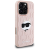 Karl Lagerfeld 3D Rubber Monogram & Choupette iPhone 16 Pro tok - Pink - 2. kép