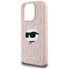 Karl Lagerfeld 3D Rubber Monogram & Choupette iPhone 16 Pro tok - Pink - 4. kép