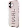 Karl Lagerfeld IML Rhinestones Logo iPhone 16 tok - Rózsaszín - 0. kép