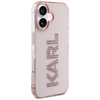 Karl Lagerfeld IML Rhinestones Logo iPhone 16 tok - Rózsaszín - 2. kép