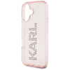 Karl Lagerfeld IML Rhinestones Logo iPhone 16 tok - Rózsaszín - 4. kép
