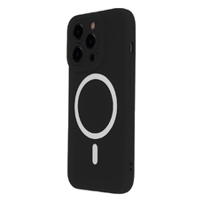 Silicone Soft Mag iPhone 16 Pro Max fekete tok