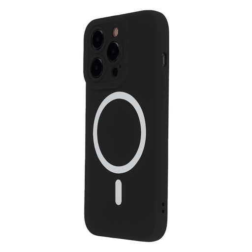 Silicone Soft Mag iPhone 16 Pro Max fekete tok Silicone Soft Mag iPhone 16 Pro Max fekete tok