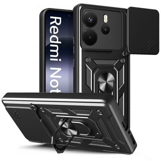 Tech-protect Camshield Pro Xiaomi Redmi Note 14 4G / LTE Matt Fekete tok Tech-protect Camshield Pro Xiaomi Redmi Note 14 4G / LTE Matt Fekete tok