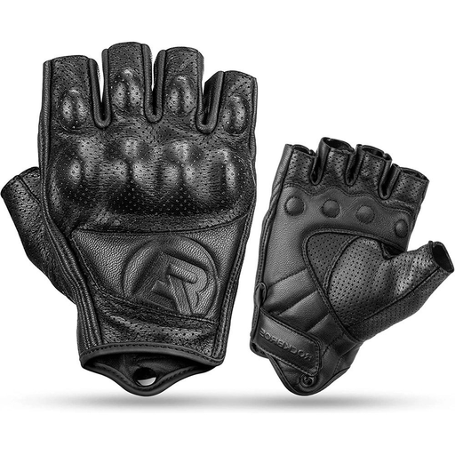 Rockbros 16220006005 XXL bőr motoros kesztyű - fekete