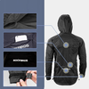 Rockbros YPY013BK4XL légáteresztő szélálló esőkabát XXXXXL - Fekete - 4. kép