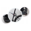 Rockbros RKS507-1BK biciklizár kombinációval 1.8 m - fekete - 0. kép