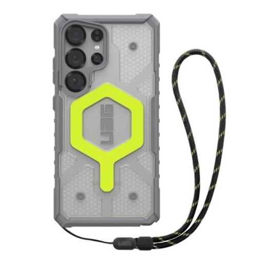 UAG Pathfinder Clear Magnet Bundle Mágneses tok és csuklópánt Samsung Galaxy S25 Ultra 5G - Neon szürke tok UAG Pathfinder Clear Magnet Bundle Mágneses tok és csuklópánt Samsung Galaxy S25 Ultra 5G - Neon szürke tok