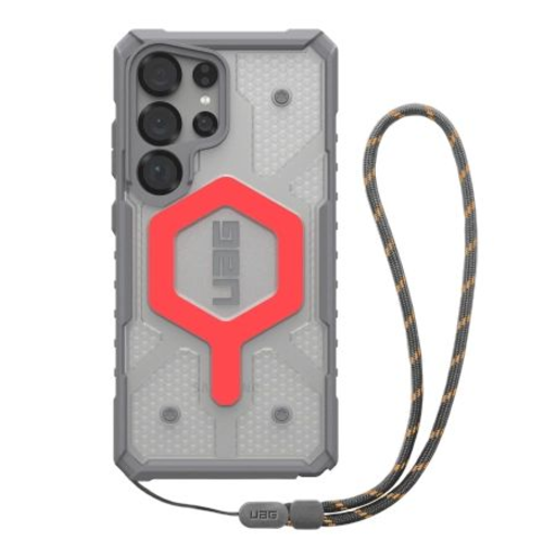 UAG Pathfinder Clear Magnet Bundle Mágneses tok és csuklópánt Samsung Galaxy S25 Ultra 5G-hez - Szürke/Piros tok UAG Pathfinder Clear Magnet Bundle Mágneses tok és csuklópánt Samsung Galaxy S25 Ultra 5G-hez - Szürke/Piros tok