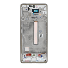 LCD Kijelző SAMSUNG A53 A536 HARD OLED kerettel ezüst