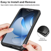  Techsuit - ColorVerse 360 Sorozat + Képernyővédő - Oppo Reno13 - Kék tok - 1. kép