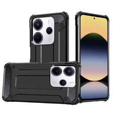  Techsuit - Hibrid Páncél - Xiaomi Redmi Note 14 4G (163.25 x 76.55 x 8.16mm) - Fekete tok