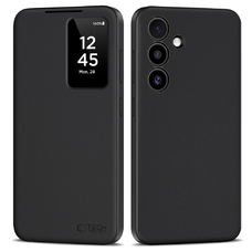 Tech-protect Fliptok Galaxy S25 Matt Fekete tok