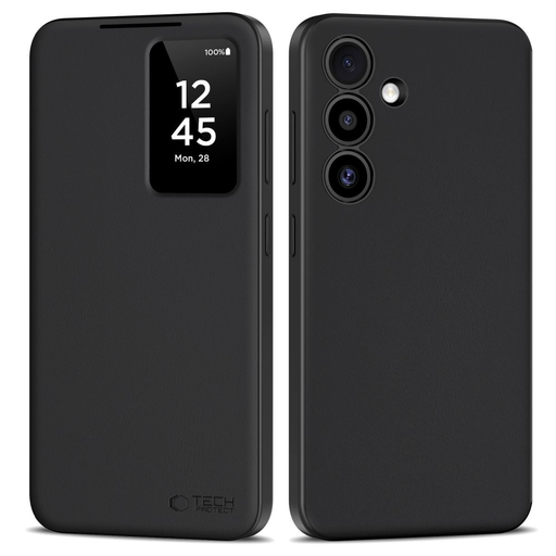 Tech-protect Fliptok Galaxy S25 Matt Fekete tok Tech-protect Fliptok Galaxy S25 Matt Fekete tok