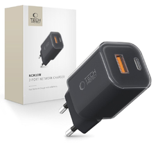 Tech-protect Ncm33w 2-port hálózati töltő Pd33w/qc3.0 fekete