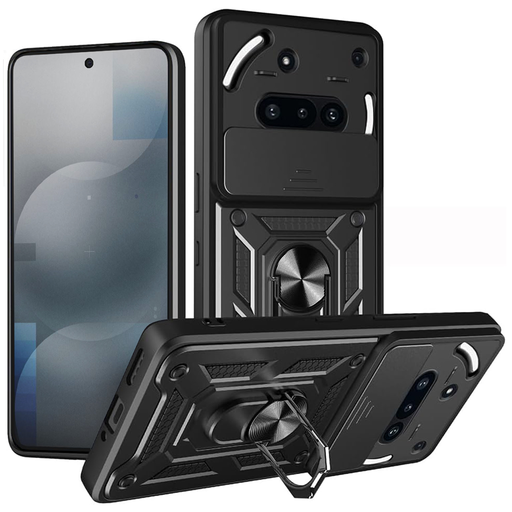 Techsuit - CamShield sorozat - Nothing Phone (3a) - Fekete tok Techsuit - CamShield sorozat - Nothing Phone (3a) - Fekete tok