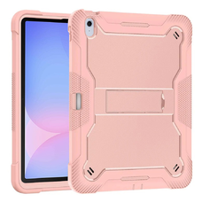  Techsuit - Strapabíró TabShell + Képernyővédő - Samsung Galaxy Tab S10 FE Plus - Rózsaszín Arany tok