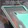  Techsuit - Strapabíró TabShell + Képernyővédő - Samsung Galaxy Tab S10 FE Plus - Rózsaszín Arany tok - 1. kép