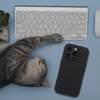 Szilikon 2mm tok iPhone 16 Plus-hoz, kompatibilis MagSafe-fel fekete - 1. kép