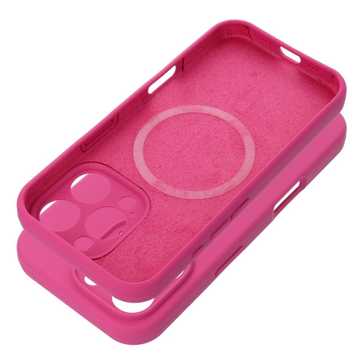 Szilikon 2mm tok iPhone 16 Plus kompatibilis MagSafe rózsaszín Szilikon 2mm tok iPhone 16 Plus kompatibilis MagSafe rózsaszín
