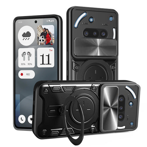 Techsuit - CamGuard Pro - Nothing Phone (3a) - Fekete tok Techsuit - CamGuard Pro - Nothing Phone (3a) - Fekete tok